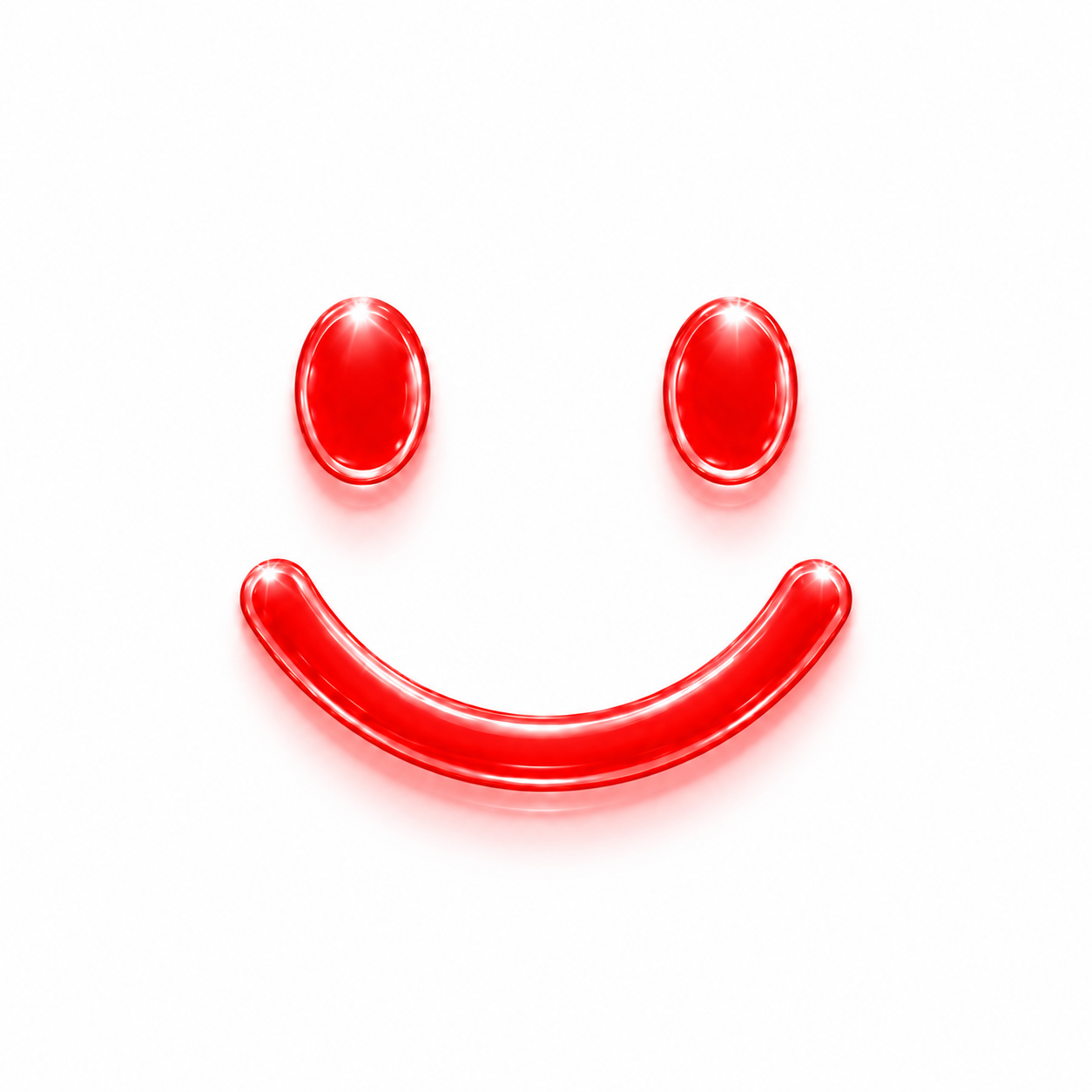 Red smiley face representing kindness